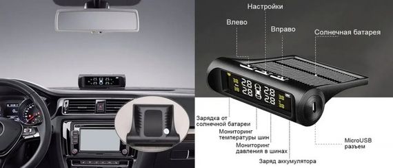 Система контроля давления в шинах TPMS+SOLAR  внешние датчики | Зображення 6