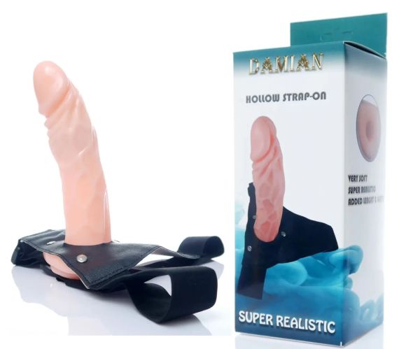 Страпон Hollow Strap-oт Damian sexstyle | Зображення 1