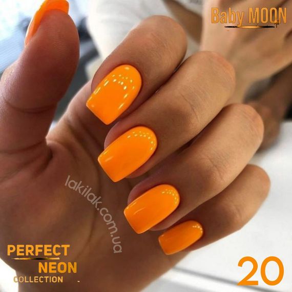Гель-лак BABY MOON Perfect Neon №20, 6 мл
