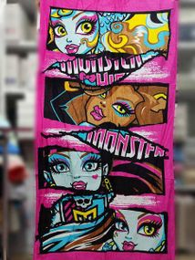 Полотенце пляжное  Monster 75х150 Махра/Велюр