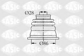 Пильовик RENAULT (вир-во SASIC) SASIC 4003464 на RENAULT SAFRANE   (B54_)
