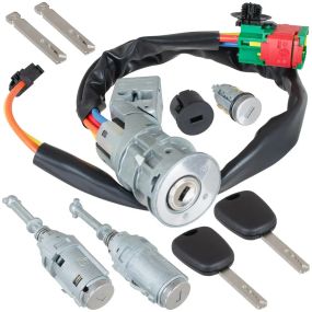 Citroen C2 (від 2003-) комплект замків (запалювання + личинки в передні двері + багажник + ключі) 4162.AG, Сітроєн С2