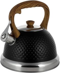 Чайник Kamille Whistling Kettle Black 2.7л з нержавіюча сталь зі свистком