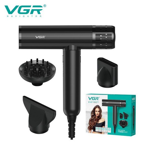 Домашній фен VGR V-427 1900 Вт, Фен для будь-яких типів волосся, Електрофен LB-814 для волосся