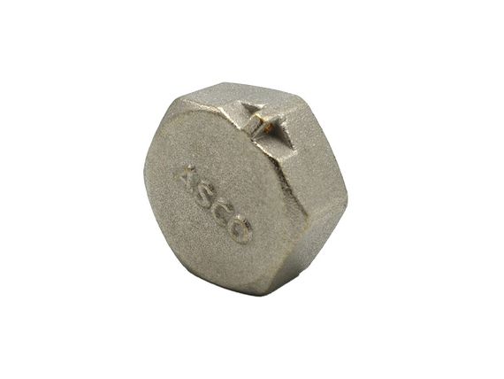 Заглушка 1/2" В нікель. з проточкою ASCO 1/150 | Зображення 2