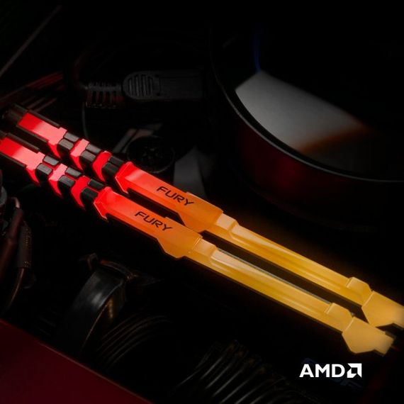 Пам&#039;ять ПК Kingston DDR4 16GB 3200 FURY Beast RGB KF432C16BB12A/16 | Зображення 5