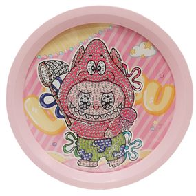 Дитячий набір алмазна мозаїка "Лабубу" YK-6532-14 (Pink)