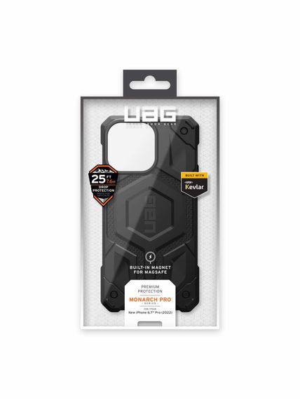 Чохол UAG для Apple iPhone 14 Pro Max Monarch Pro Magsafe, Kevlar Black (114031113940) | Зображення 9