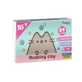 Пластилин YES Pusheen 540685 24 цветов 480 г