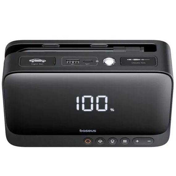 Пусковий пристрій (бустер) для автомобіля Baseus Super Energy 6000 mAh (C00245902111) Cluster Black | Зображення 2