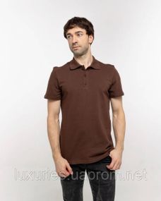 Коричневая футболка Поло,  Коричневая мужская Поло с воротником и коротким рукавом, мужская Футболка Поло