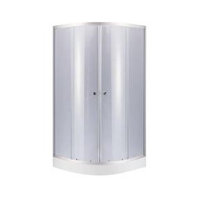 Душевая кабина Lidz Latwa SC80x80.SAT.LOW.GR, стекло тонированное 4 мм + поддон Kupala