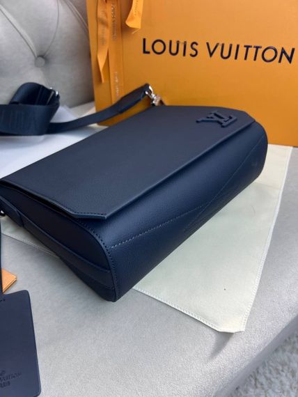 Сумка чоловіча мессенджер Louis Vuitton Takeoff Blue c878 | Зображення 9