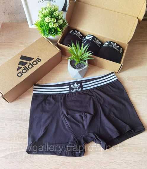 Чоловічі боксери Adidas, чоловічі труси Адідас, Бавовняні труси Адідас Преміум якості, чоловічі боксери