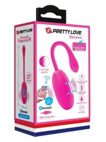 Виброяйцо с электростимуляцией, управляемое смартфоном Pretty Love - Doreen sexstyle