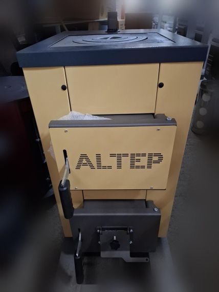Котел твердопаливний Altep КР 15 кВт (котел-плита, 1 конфорка)