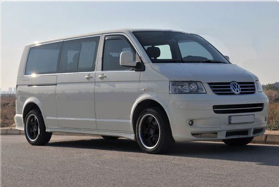 Повна окантовка вікон (14 частин, нерж) 2 бокових дверей, Коротка база для Volkswagen T5 Transporter 2003-2010 рр | Зображення 1