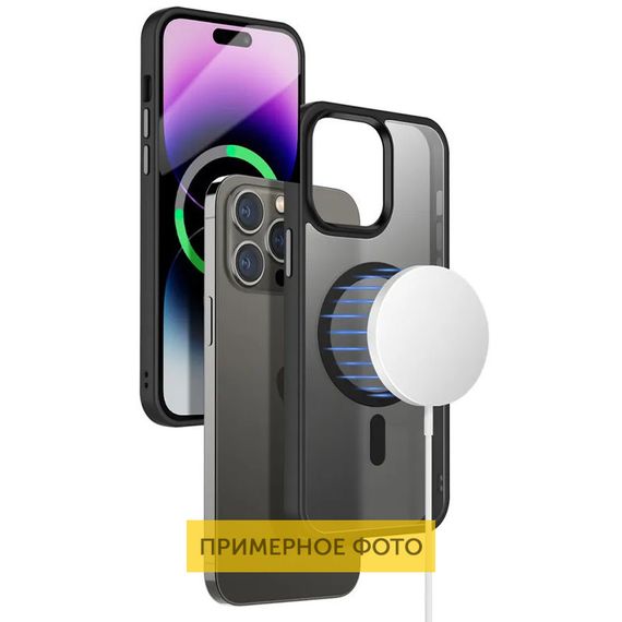 TPU+PC чохол Metal Buttons with MagSafe Colorful для Apple iPhone 16 Pro (6.3") | Зображення 2