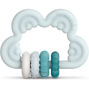 Прорезыватель Suavinex силиконовый с бряскальцем/голубой (401441)