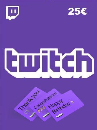 Twitch Gift Card 25 EUR - twitch Key - ITALY