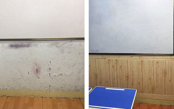 3Д панель шпалери під дерево самоклеючі 700х700х6 мм Золоте дерево | Зображення 4