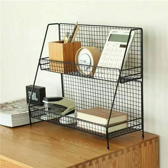 Стелаж металевий кухонний органайзер Storage Rack Model 2 BLACK Чорний