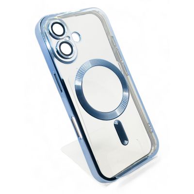 Чехол для мобильного телефона BeCover TPU Chrome Case (MagSafe) для Apple iPhone 16 Plus Sierra Blue (712077) | Зображення 1