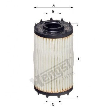 Фильтр масляный VW Touareg 3.0 TSI 18-, Hengst, E914H D398,