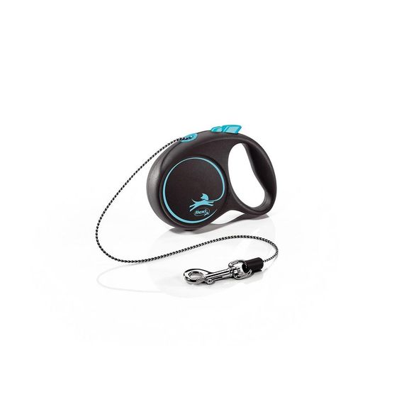 Рулетка Flexi Black Design XS, трос 3 м, синий