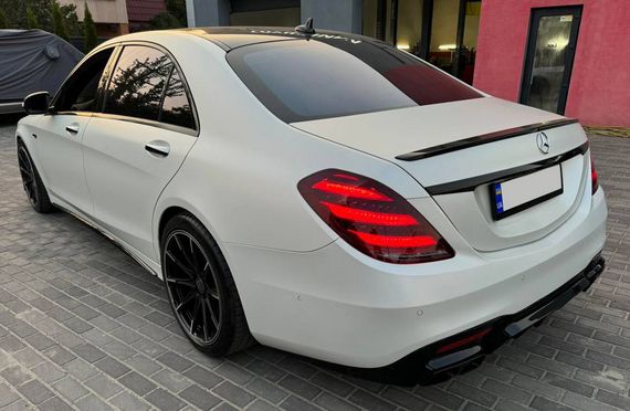 Задний диффузор BRB (под покраску, 2018-2025) для Mercedes S-сlass W222 | Зображення 3