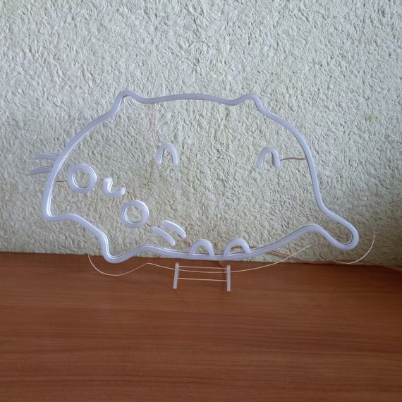 Неоновий світильник кіт Пушин 420х240 acr-n000076 | Зображення 2