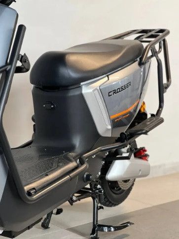 Електроскутер Crosser CR-13 Pro LFP 2000W 76.8V 30Ah, LiFePO4, до 75 км, 65 км/год, знімний акумулятор Сірий | Зображення 8