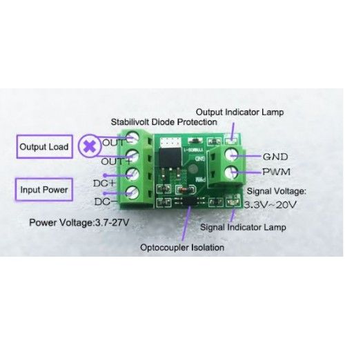 Mosfet MOS оптопара изоляция модуль драйвера полевой транзистор триггерный переключатель PWM плата управления | Зображення 1