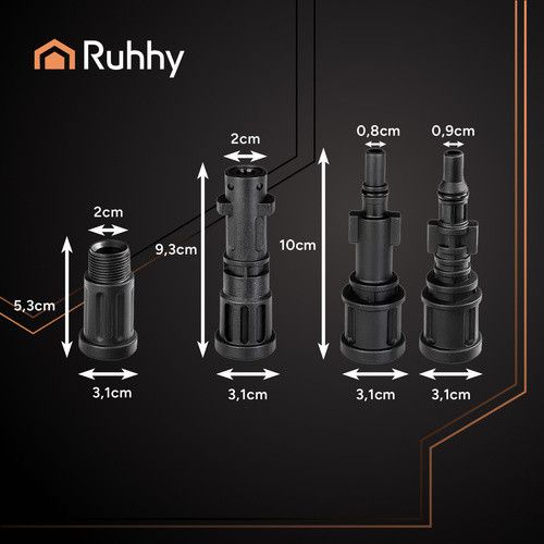 Шланг для чистки труб с адаптером 20 м Ruhhy 26133 | Зображення 4