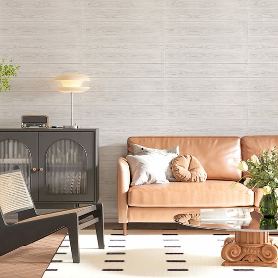 Самоклеюча декоративна 3D панель 700х700х4мм Біле дерево (383) SW-00000652 | Зображення 4