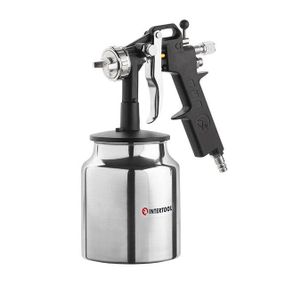 Фарбопульт пневматичний HP, форсунка 1.5 мм, нижній металевий бачок 1000 мл.,5бар INTERTOOL PT-02111
