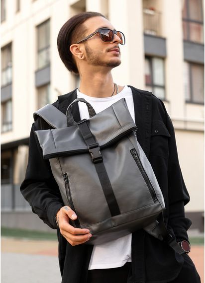 Чоловічий рюкзак Sambag ROLLTOP LZT графітовий 41 х 30 х 16 см (24208009m) | Зображення 3