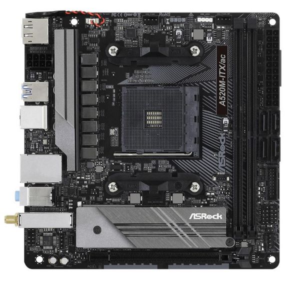 Материнская плата ASRock A520M-ITX/AC | Зображення 1