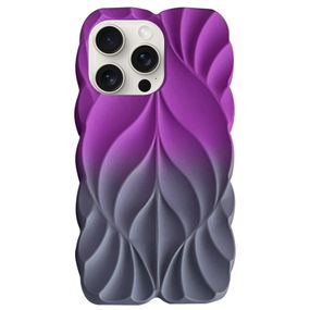 TPU чохол Leaf для Apple iPhone 15 Pro Max (6.7") Violet / Grey