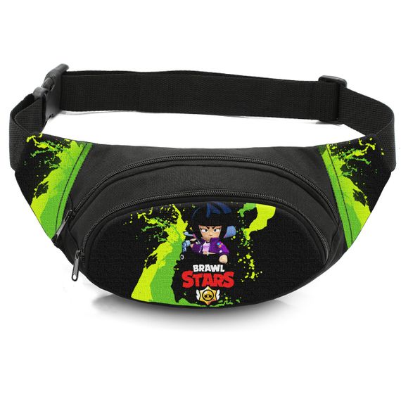 Сумка-бананка дитяча з принтом Бравл старс Бібі поясна сумка для хлопчика (4483)