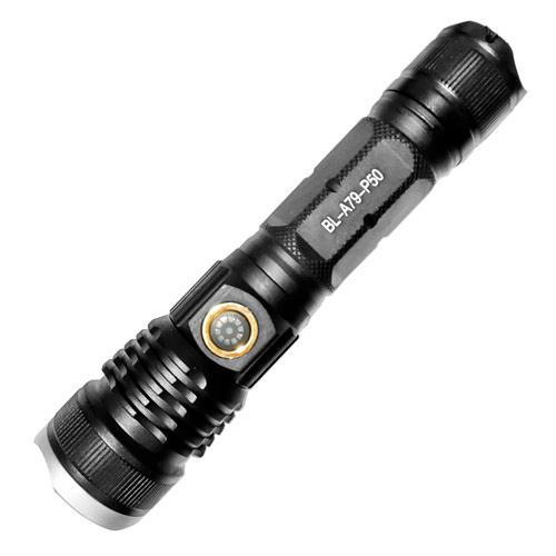 Фонарь ручной сверх яркий BL-A79-P50, 1х18650, Zoom, ЗУ Type-C | Зображення 1