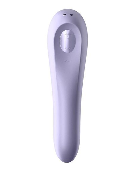Смарт-вібратор та вакуумний стимулятор 2в1 Satisfyer Dual Pleasure, Фіолетовий — новітня інтимна технологія для максимального задо | Зображення 3