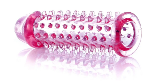 Удлиняющая насадка-презерватив с шипами Boss Series прозрачная sexstyle | Зображення 4