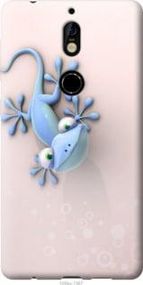 Чехол на Nokia 7 Геккончик из силикона FCh_021686
