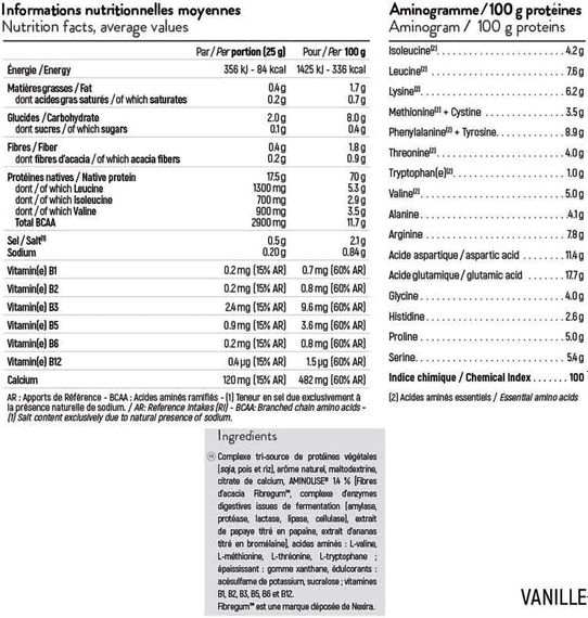 Протеин STC NUTRITION VEGETAL PROTEIN 750 g /30 servings/ Vanilla | Зображення 1