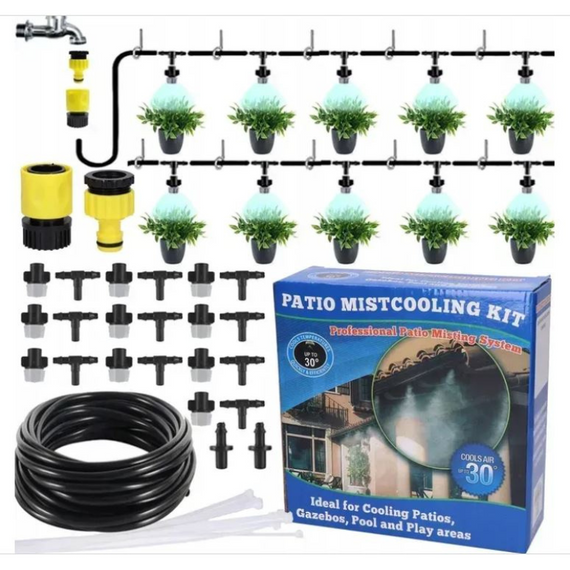 Система для туманоутворення 31 м, універсальний розсіювач води, миттєве охолодження повітря | Зображення 3