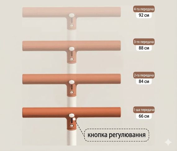 Дитячий біговел-трансформер A5 (4-в-1) | Знімні педалі та батьківська ручка Коричневий | Зображення 3