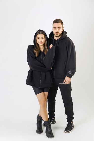 Зіп Худі унісекс МА (01) чорний | Зображення 3