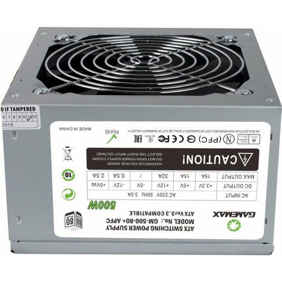 Блок живлення Gamemax 500W (GM-500 80+ APFC) | Зображення 2