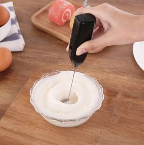 Мини миксер-капучинатор, вспенитель для молока, кофе и яиц Mini Hand Mixture электрический Чёрный